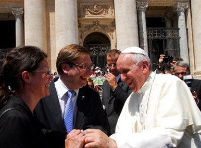 El Presidente del CRUP fue recibido por Francisco